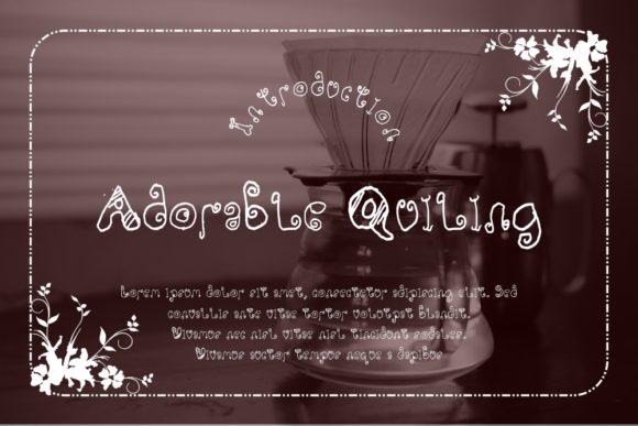 Adorable Quiling: A Quirky Typeface for Modern Web Design