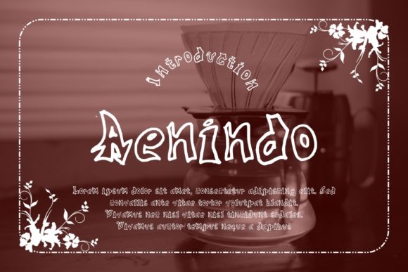 Aenindo: A Brush-Meets-Pencil Display Font for Branding