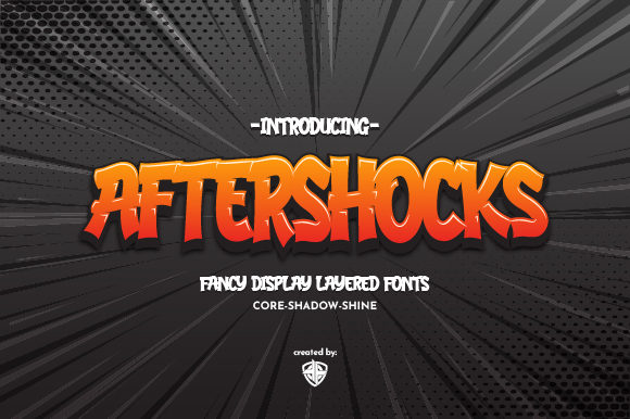 Aftershocks: A Display Font That Makes Handmade Products Pop