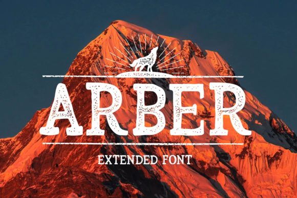 Arber: A Bold Display Font for Handmade Products