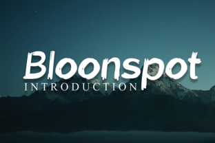 Bloonspot: A Playful Display Font for Digital Branding