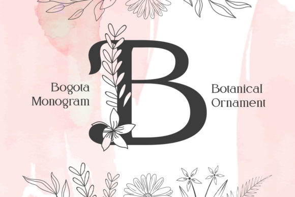 Bogota Monogram: A Romantic Display Font for Marketers