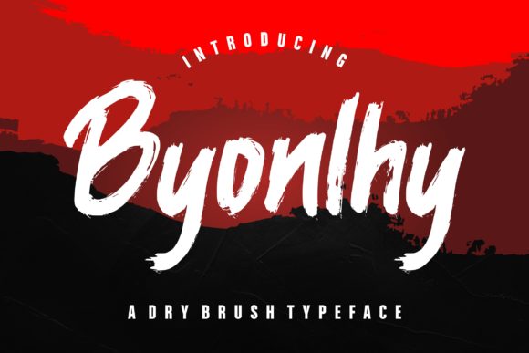 Byonlhy: A Bold Brush Display Font for Web Designers