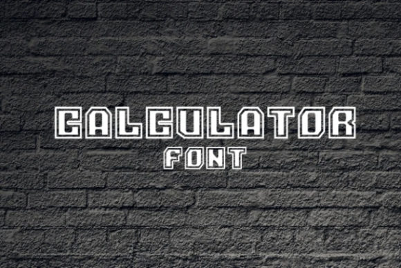 Calculator: A Display Font for Bold Campaign Design