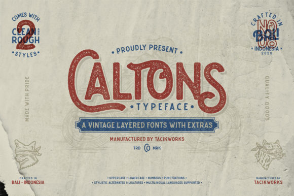 Caltons: A Display Font With Playful Vintage Soul
