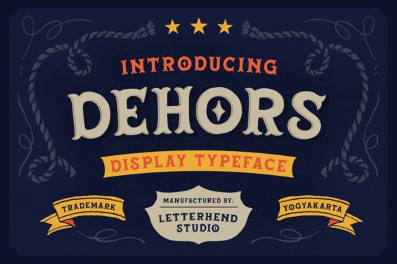 Dehors: A Western Display Font for Bold Digital Branding