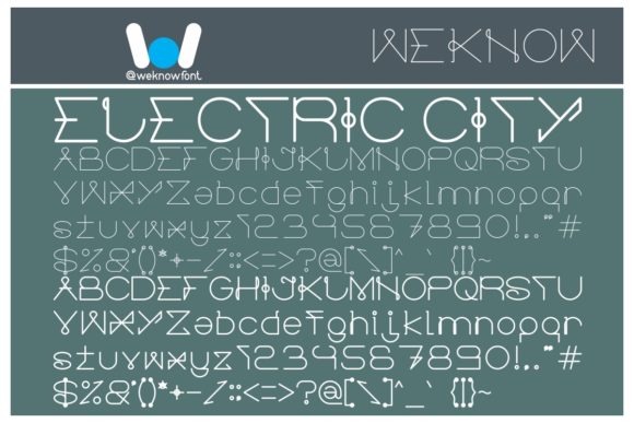Electric City: A Display Font That Sparks Joy