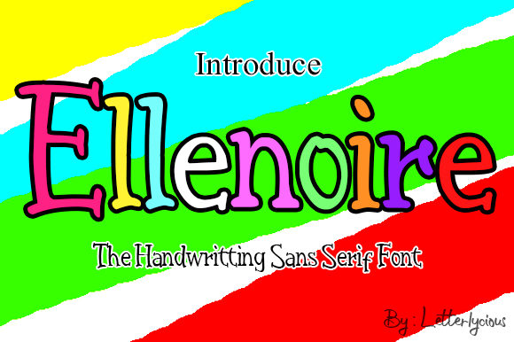 Ellenoire: A Whimsical Display Font for Makers & Shops