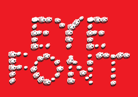 Eye: A Playful Display Font with Hand-Drawn Eyes