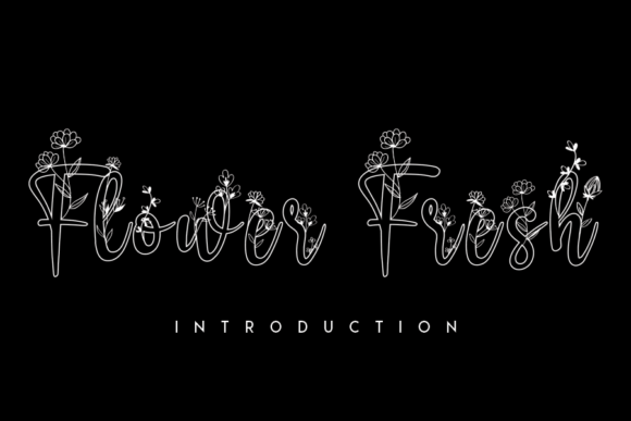 Flower Fresh: A Floral Display Font for Editorial Excellence