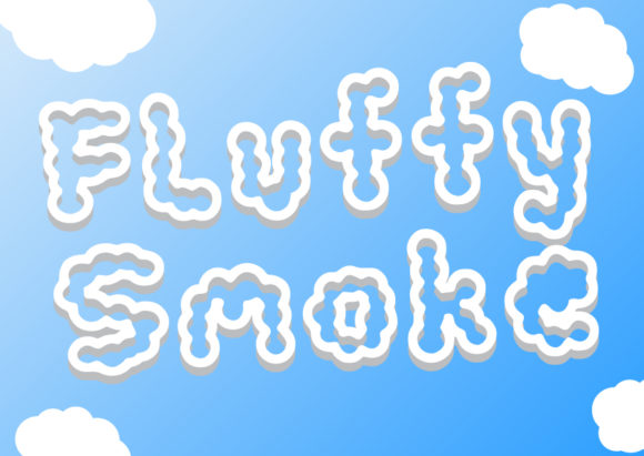 Fluffy Smoke: A Playful Display Font for Digital Brands