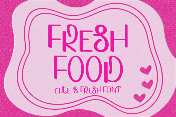 Fresh Food: A Bouncy Display Font for Playful Branding
