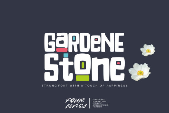 Gardene Stone: A Bold Display Font with Down-to-Earth Charm