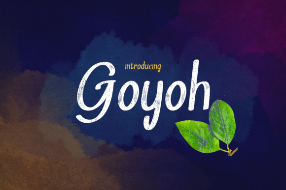 Goyoh Display Typeface: Perfect for Handmade Product Branding