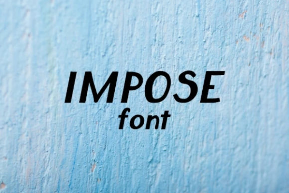 Impose: A Bold Display Font for Handmade Sellers