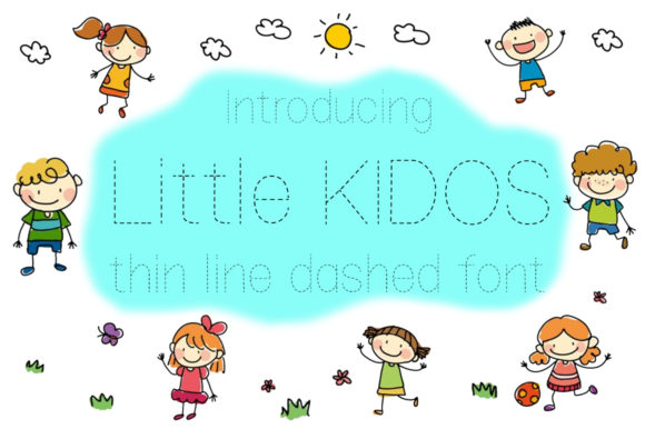 Little Kidos: A Delicate Display Font for Handmade Design