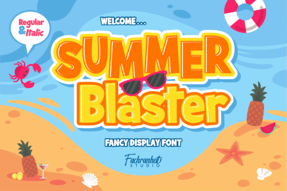 Make Your Brand Pop with the Summer Blaster Display Font