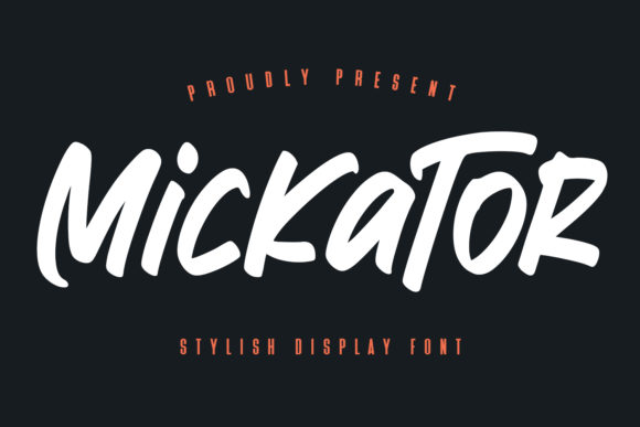 Mickator: A Dynamic Display Font for Editorial Design