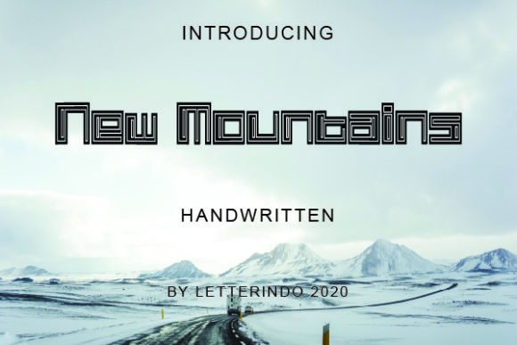 New Mountains Font: A Bold Display Typeface