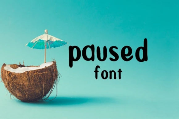 Paused: A Playful Display Font for Editorial Warmth