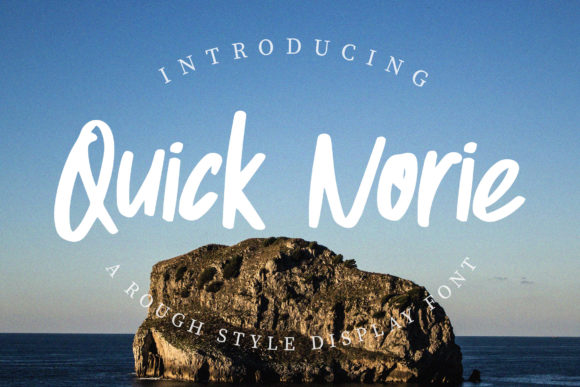Quick Norie: A Display Typeface That Commands a Second Look