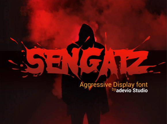 Sengatz: A Bold Display Font for Standout Branding