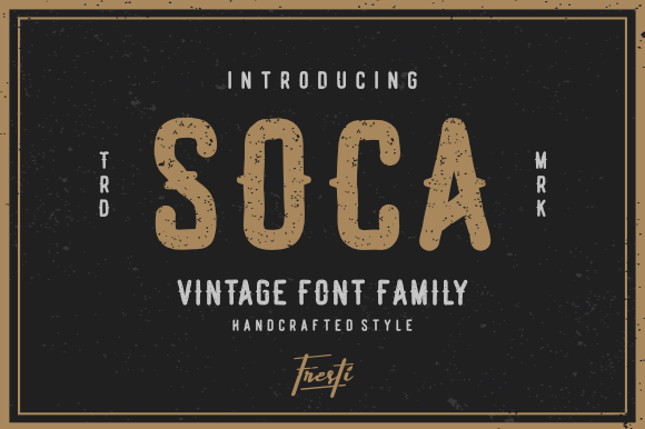 Soca: The Playful Vintage Display Font That Commands Attention