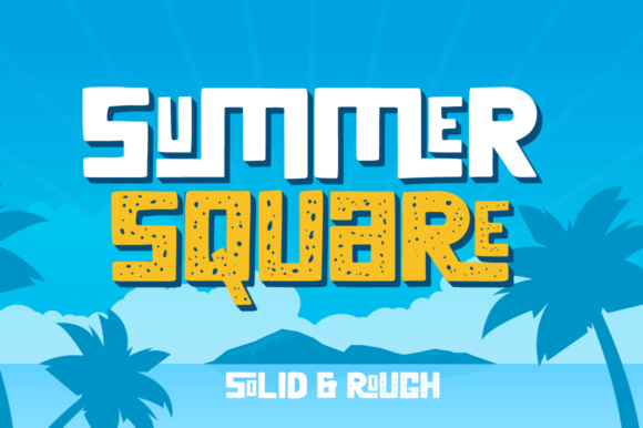 Summer Square: A Playful Display Font for Brand Builders