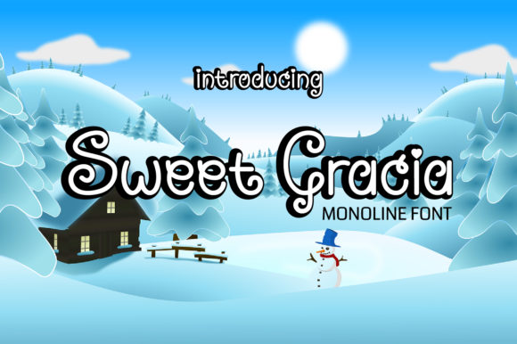 Sweet Gracia: A Clean Monoline Font for Modern Branding